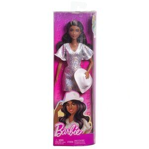 Barbie: Fashionistas Doll #239 - Sparkly Silver Fashion Doll by Mattel Toys